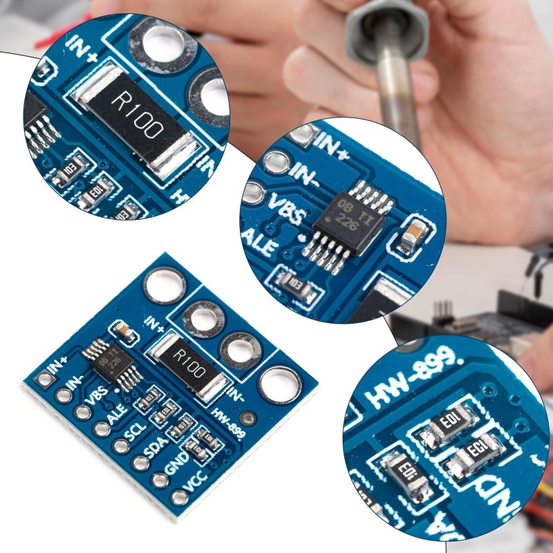 Qoroos 6pcs INA226 IIC I2C Interface Bi-Directional Current Monitoring Sensor Power Monitor Sensor Alert Monitor Module with Alarm Function 36V for Arduino - Image 3